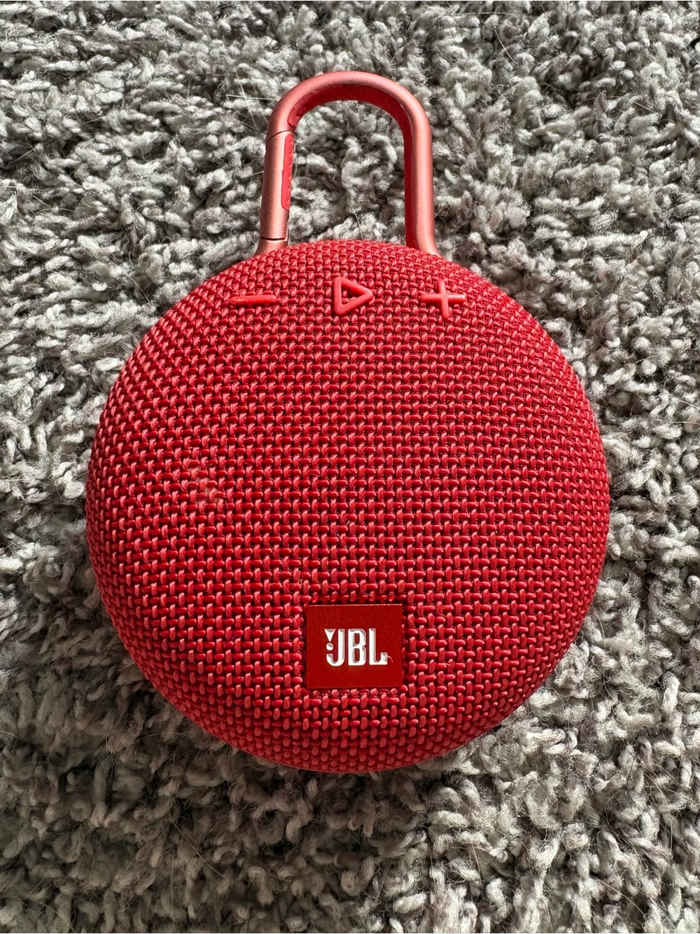 JBL Clip3 Portable Bluetooth Speaker - Red